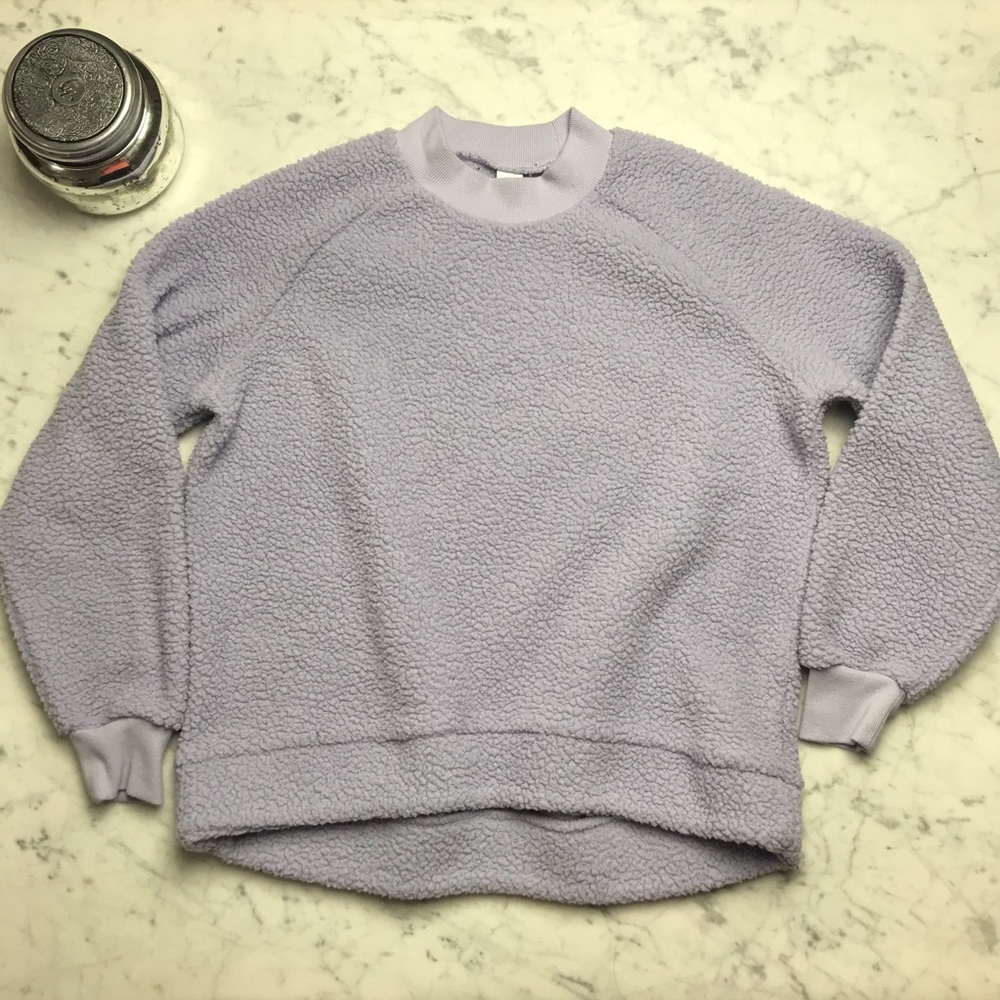 Old Navy Purple Long Sleeve Crewneck Sweatshirt